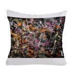 مخدة مع الحشوة بتصميم فن تجريدي