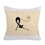 مخدة مع الحشوة بتصميم قطه كرتونيه