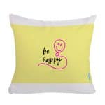 مخدة مع الحشوة بتصميم كن سعيد