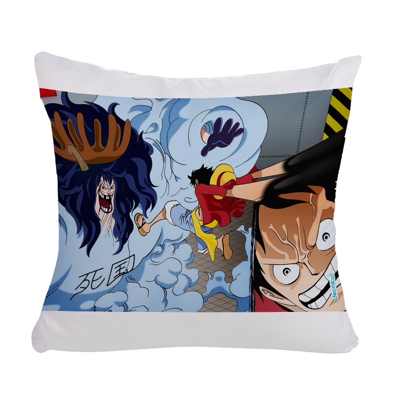 مخدة مع الحشوة بتصميم لوفي ضد سيزار ون بيس مخدة مع الحشوة بتصميم لوفي ضد سيزار ون بيس