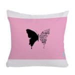 مخدة مع الحشوة بتصميم نصف فراشة