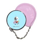 مرآة جيب جلد  دائرية  بتصميم آرمي بتس شخصيات BT21