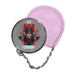 مرآة جيب جلد  دائرية  بتصميم أبيكس ليجندز