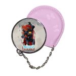 مرآة جيب جلد  دائرية  بتصميم أبيكس ليجندز باثفايندر سعيد