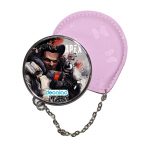 مرآة جيب جلد  دائرية  بتصميم أبيكس ليجندز جبل طارق