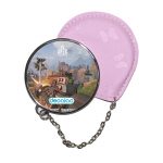 مرآة جيب جلد  دائرية  بتصميم أبيكس ليجندز سلاح