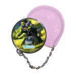 مرآة جيب جلد  دائرية  بتصميم أبيكس ليجندز كوستيك