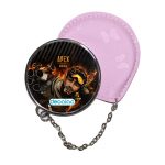 مرآة جيب جلد  دائرية  بتصميم أبيكس ليجندز ميراج