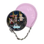 مرآة جيب جلد  دائرية  بتصميم أعضاء فيري تيل