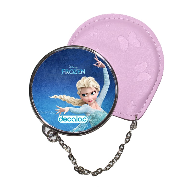 مرآة جيب جلد دائرية بتصميم إلسا ملكة آريندل فروزن مرآة جيب جلد دائرية بتصميم إلسا ملكة آريندل فروزن