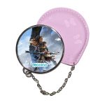 مرآة جيب جلد  دائرية  بتصميم إلوي هوريزن زيرو دون