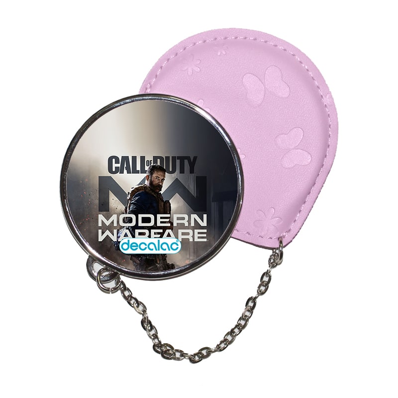 مرآة جيب جلد  دائرية  بتصميم احتراف لعبه كول أوف ديوتي مرآة جيب جلد  دائرية  بتصميم احتراف لعبه كول أوف ديوتي