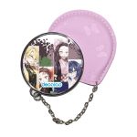 مرآة جيب جلد  دائرية  بتصميم اصدقاء قاتل شيطان