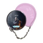 مرآة جيب جلد  دائرية  بتصميم الامساك برؤوس الوحوش ذا ويتشر 3 وايلد هانت