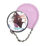 مرآة جيب جلد  دائرية  بتصميم الجميلة نيزوكو قاتل الشياطين