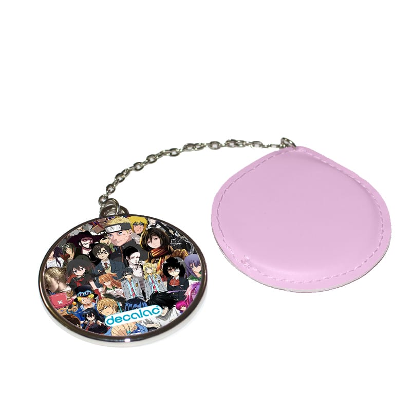 مرآة-جيب-جلد-دائرية-بتصميم-الشخصيات-المخيفه-كل-الانميات-1