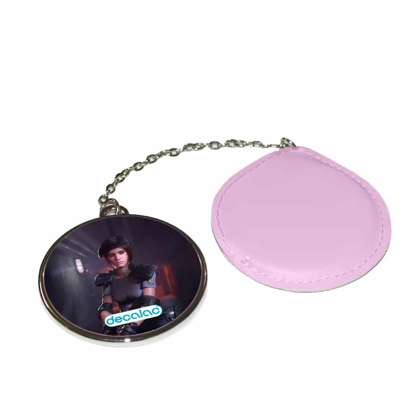 مرآة-جيب-جلد-دائرية-بتصميم-الشرطيه-جيل-فالنتاين-رزدنت-ايفل-3-1