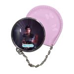 مرآة جيب جلد  دائرية  بتصميم الشرطيه جيل فالنتاين  رزدنت ايفل 3