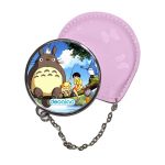 مرآة جيب جلد  دائرية  بتصميم الصيد مع جاري توتورو