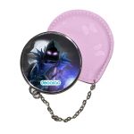 مرآة جيب جلد  دائرية  بتصميم المخيف رافين فورتنايت