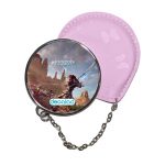 مرآة جيب جلد  دائرية  بتصميم المقاتلة إلوي هورايزن زيرو داون