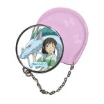 مرآة جيب جلد  دائرية  بتصميم انمي المخطوفة