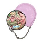 مرآة جيب جلد  دائرية  بتصميم اوكي تايجو دكتور ستون