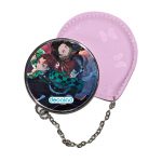 مرآة جيب جلد  دائرية  بتصميم تانجيرو ونيزوكو