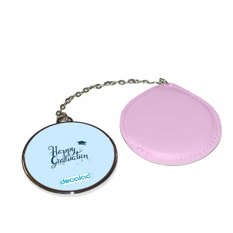 مرآة-جيب-جلد-دائرية-بتصميم-تخرج-1