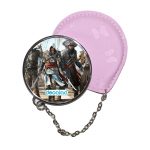 مرآة جيب جلد  دائرية  بتصميم حرب بحريه أساسنز كريد