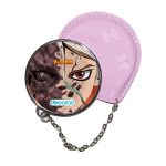 مرآة جيب جلد  دائرية  بتصميم دكتور ستون