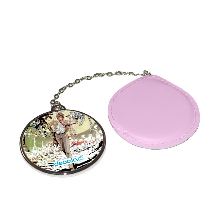 مرآة-جيب-جلد-دائرية-بتصميم-ديث-نوت-عالم-الشياطين-1