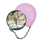 مرآة جيب جلد  دائرية  بتصميم ديث نوت عالم الشياطين