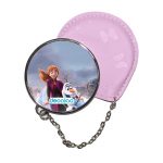 مرآة جيب جلد  دائرية  بتصميم رحلة مائية آنا أولاف