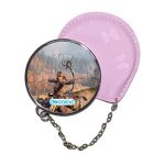 مرآة جيب جلد  دائرية  بتصميم رماية أسهم إلوي هورايزن زيرو داون