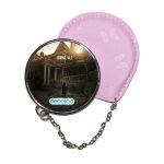 مرآة جيب جلد  دائرية  بتصميم ريزدنت إيفل 2