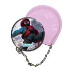 مرآة جيب جلد  دائرية  بتصميم  سبايدر مان الصغير