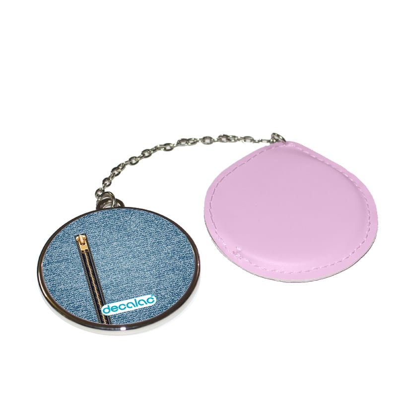 مرآة-جيب-جلد-دائرية-بتصميم-سحاب-1