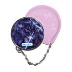 مرآة جيب جلد  دائرية  بتصميم سيدة ماريا من برج الساعة النجمي