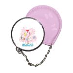 مرآة جيب جلد  دائرية  بتصميم شجرة الكرز شخصيات BT21