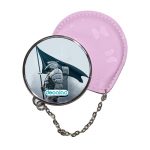 مرآة جيب جلد  دائرية  بتصميم شياطين هومو ديث ستراندنغ