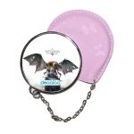 مرآة جيب جلد  دائرية  بتصميم صياد وحوش ذا ويتشر