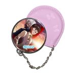 مرآة جيب جلد  دائرية  بتصميم طوكيو الغول