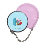 مرآة جيب جلد  دائرية  بتصميم عائلة بانقتان شخصيات BTS