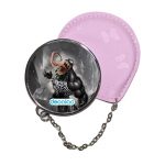 مرآة جيب جلد  دائرية  بتصميم غضب فينوم