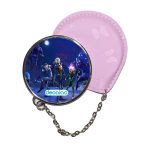 مرآة جيب جلد  دائرية  بتصميم فورت نايت زومبي