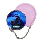 مرآة جيب جلد  دائرية  بتصميم قتال رافين فورتنايت