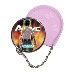 مرآة جيب جلد  دائرية  بتصميم قوة تحمل ميدوريا أكاديميتي للأبطال