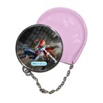 مرآة جيب جلد  دائرية  بتصميم قوة سبيدر مان