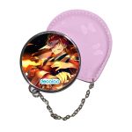 مرآة جيب جلد  دائرية  بتصميم قوة كامادو تانجيرو